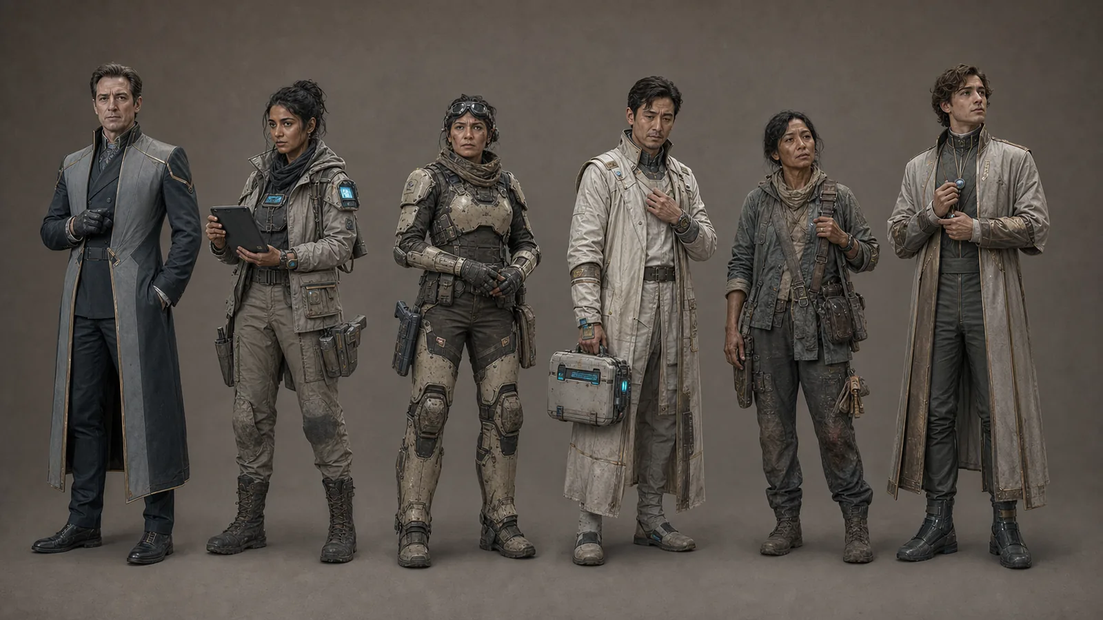 Corporate Towers NPC concept roster.