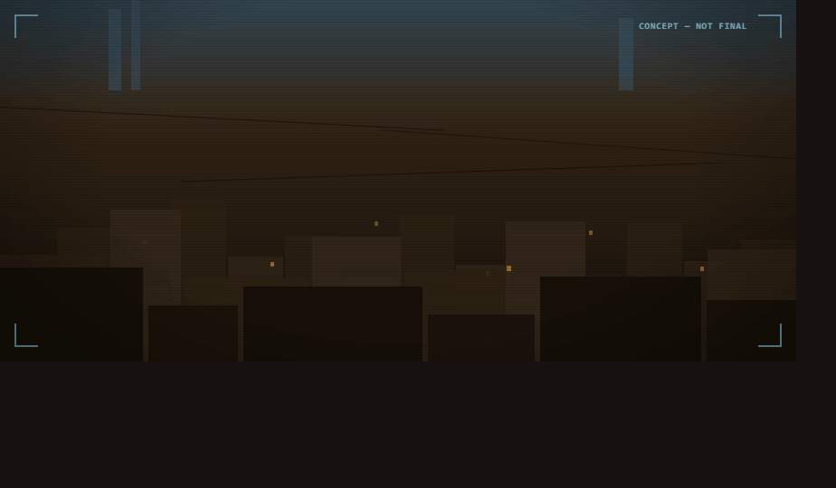 Concept art — the Underhold, looking west